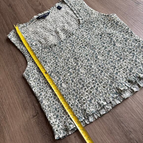 Veronica Beard Needham Floral Smocked Tank Top Large - Picture 7 of 10